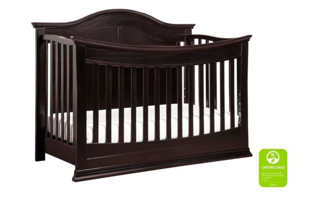 Davinci Meadow 4-in-1 Convertible Crib With Toddler Bed Conversion Kit In Dark Java
