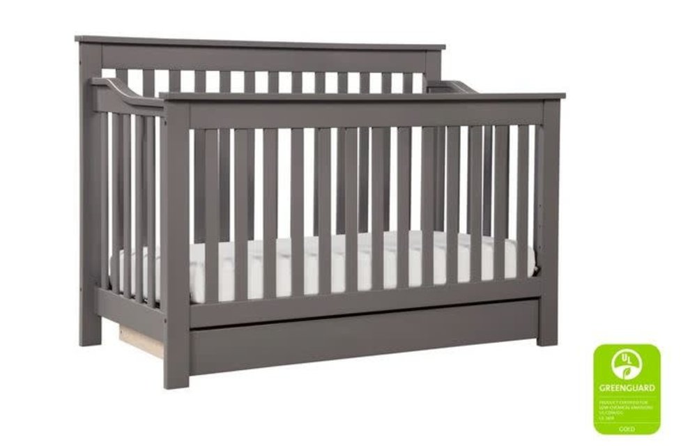 Davinci Piedmont 4-In-1 Convertible Crib with Toddler Bed Conversion Kit In Slate