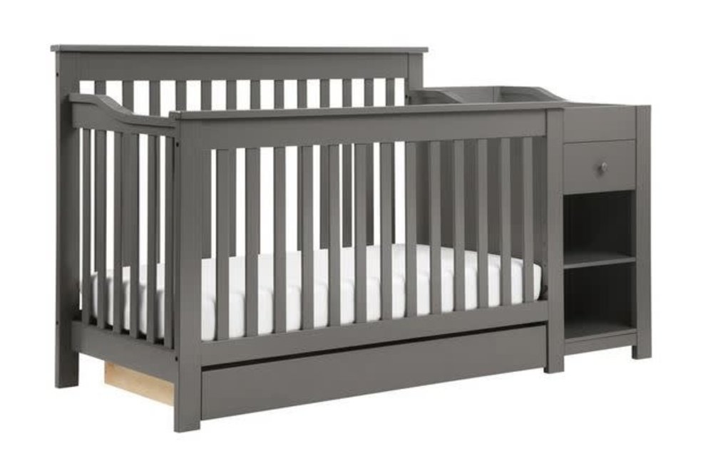 Davinci Piedmont 4-in-1 Crib and Changer Combo In Slate