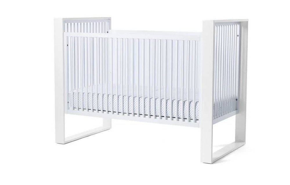 Duc Duc Austin Crib In White/White (Quick Ship)