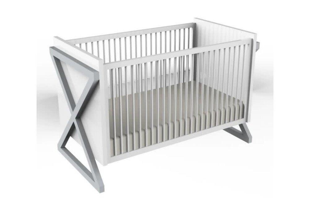Duc Duc Campaign Crib In Light Gray