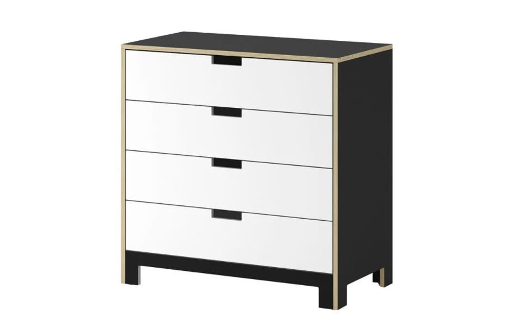 Duc Duc Juno 4 Drawer Dresser In Onyx