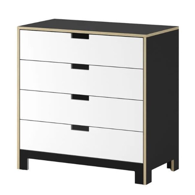 Duc Duc Juno 4 Drawer Dresser In Onyx