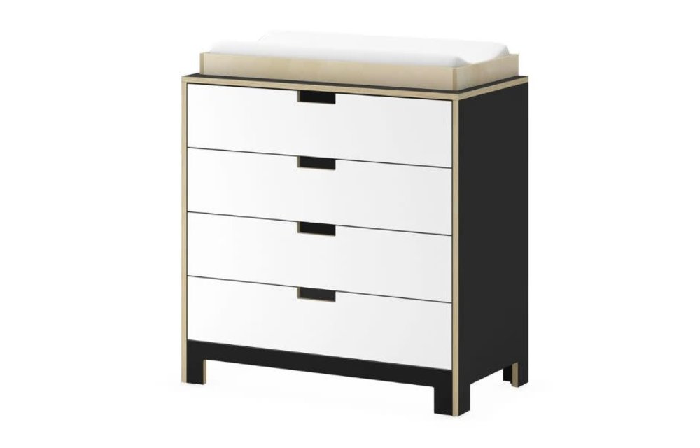 Duc Duc Juno 4 Drawer Changer In Onyx