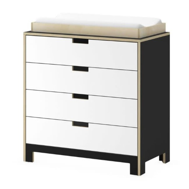 Duc Duc Juno 4 Drawer Changer In Onyx