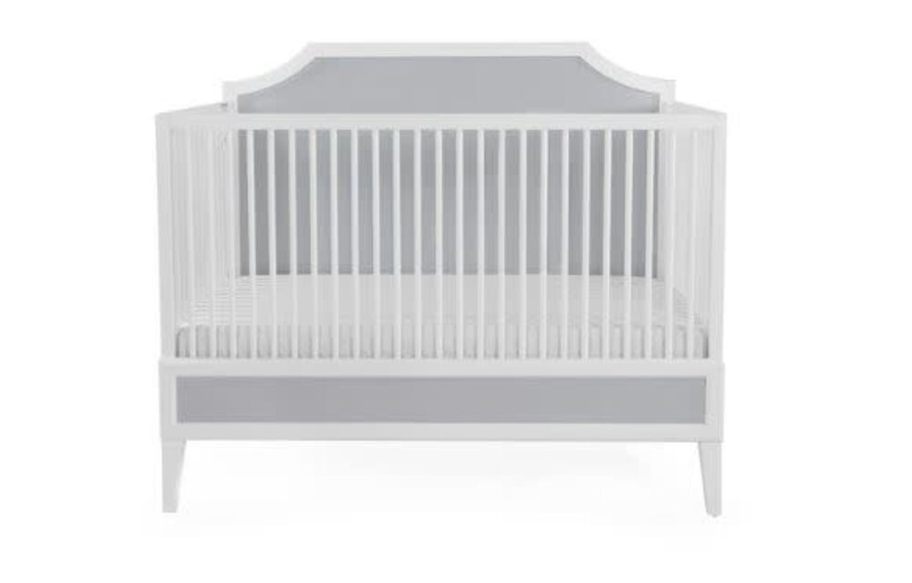 Duc Duc Litchfield Crib In White/Light Gray Cerused
