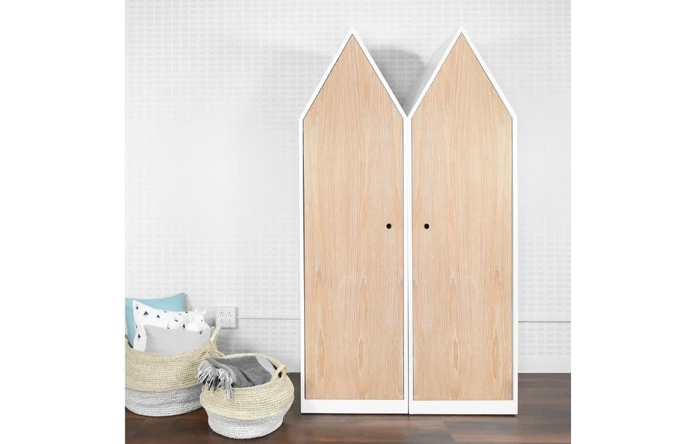 Duc Duc Marley House Closet In White/Heavy White Cerused