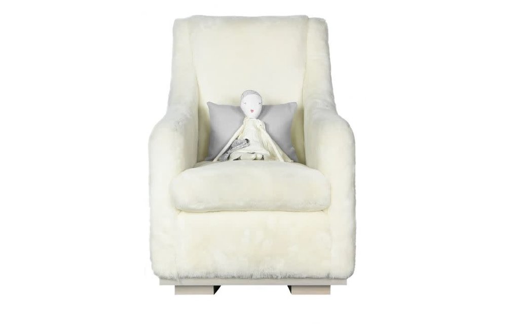 Duc Duc Piper Glider In Solid Color Glaze Silver On Maple/White