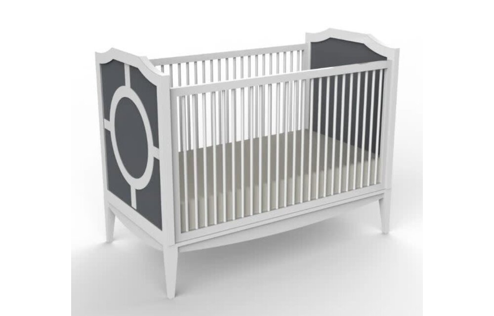 Duc Duc Regency Crib In Dark Grey