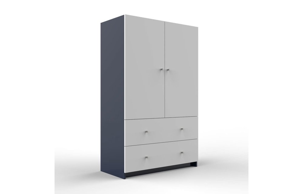 Duc Duc Aj II Armoire In Old Navy/White