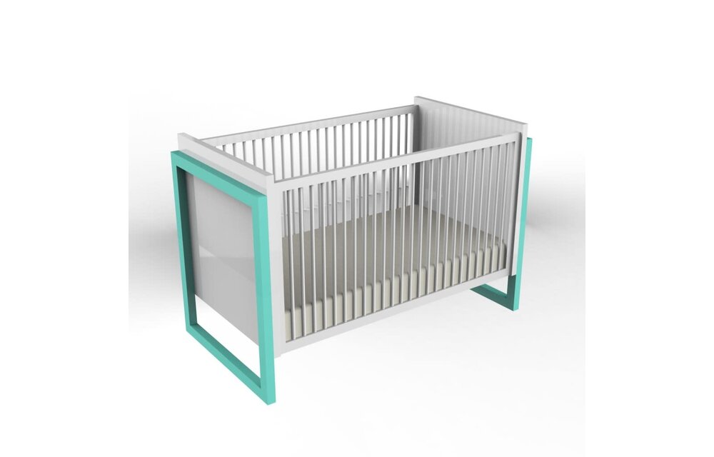 Duc Duc Campaign II Crib In Scuba Green