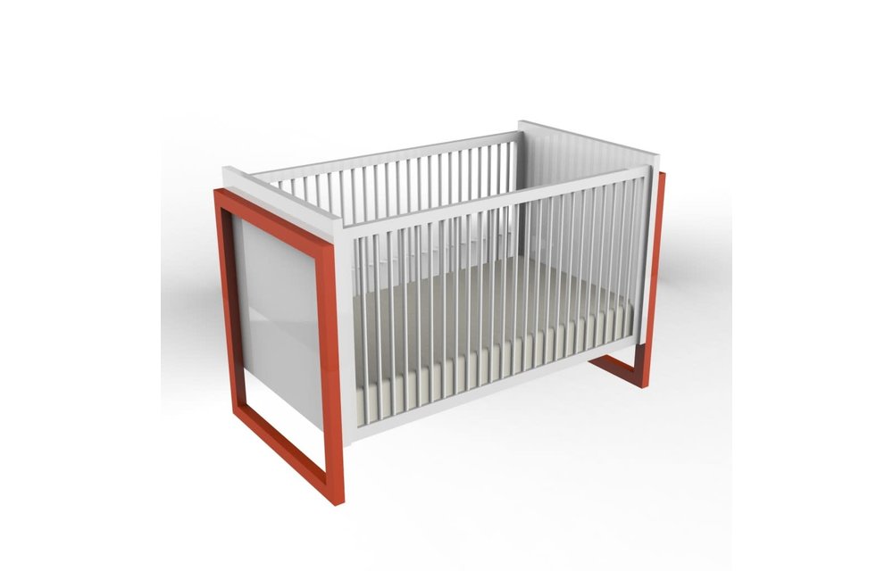 Duc Duc Campaign II Crib In Orange