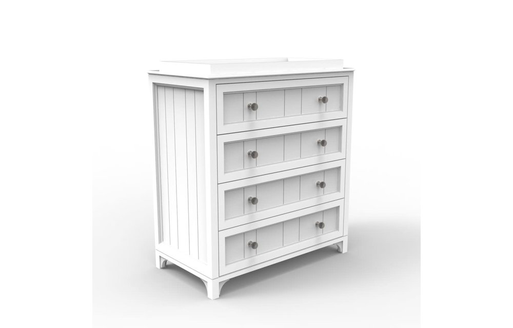 Duc Duc Stonington 4 Drawer Changer In White