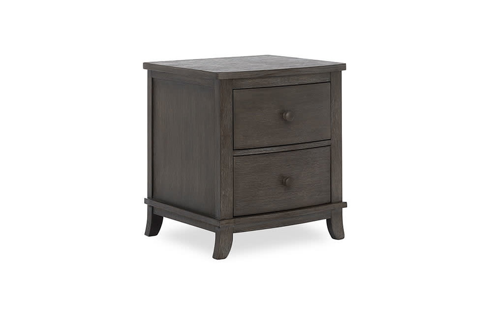 Evolur Baby Amsterdam Night Stand In Smokey Brushed Grey