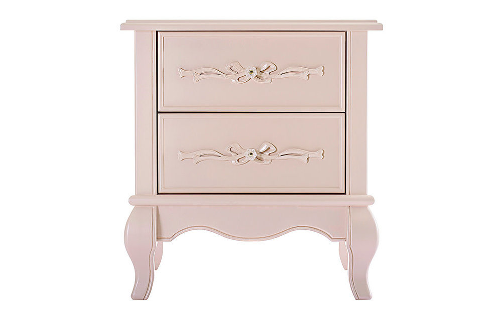 Evolur Baby Aurora Night Stand In Blushed Pink