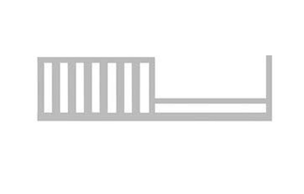 Evolur Baby Aurora Toddler Rail In Akoya Grey Pearl /Silver Mist