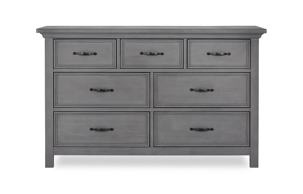 Evolur Baby Belmar Double Dresser In Rustic Grey