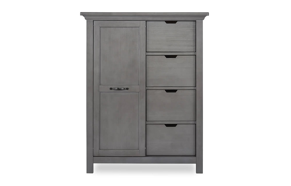 Evolur Baby Belmar Tall Chest In Rustic Grey