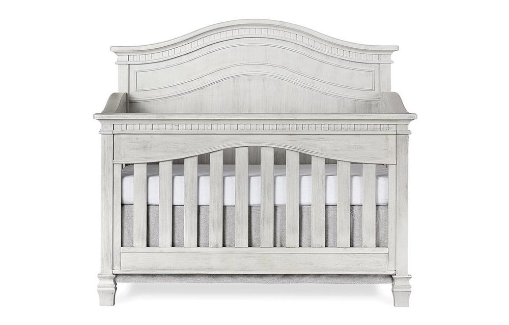 Evolur Baby Cheyenne 5-in-1 Full Panel Convertible Crib In Antique Mist
