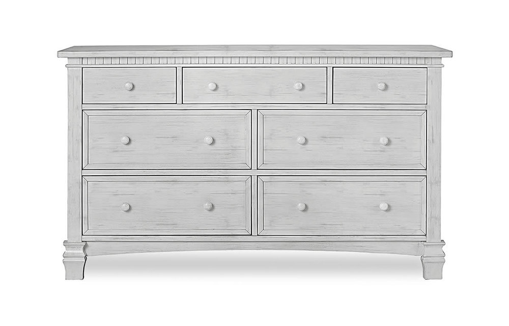 Evolur Baby Cheyenne Double Dresser In Antique Mist