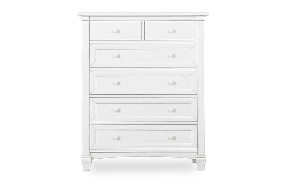 Evolur Baby Fairbanks Tall Chest In Winter White/White