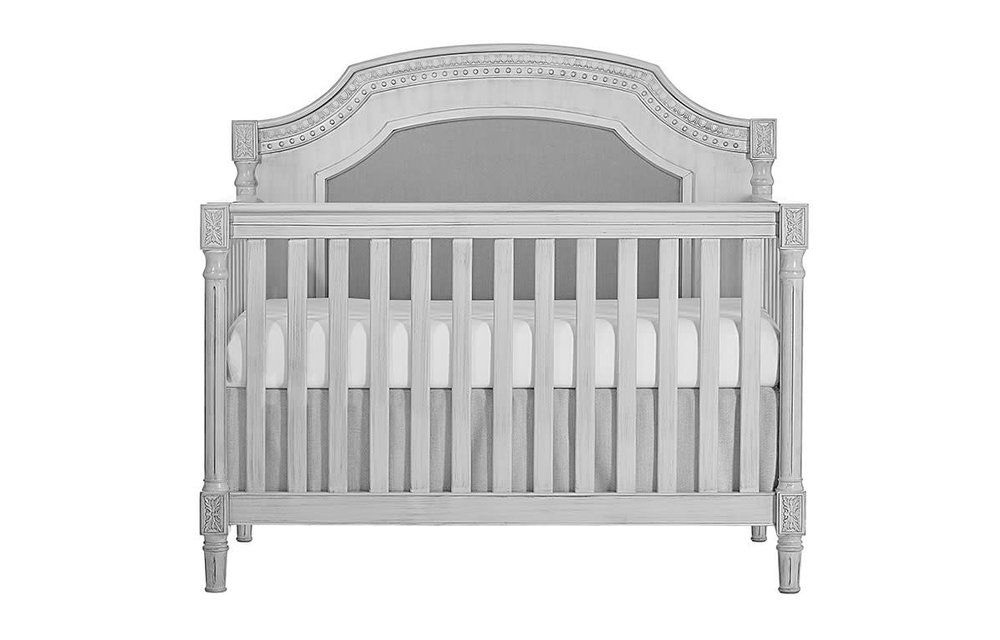 Evolur Baby Julienne 5-in-1 Convertible Crib In Antique Mist/Mystic Grey