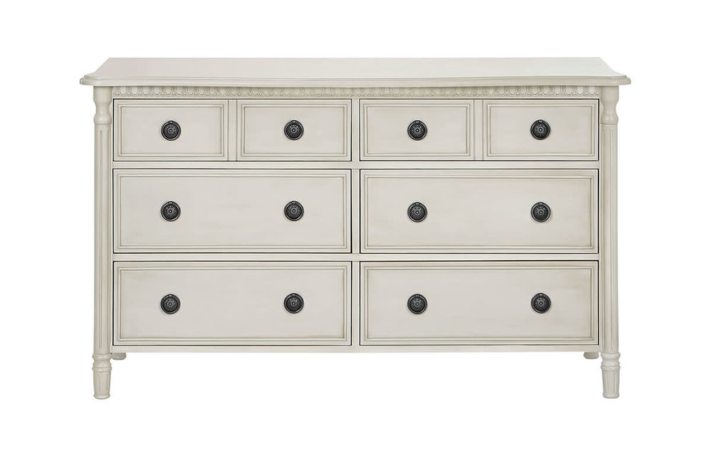 Evolur Baby Julienne Double Dresser In Cloud
