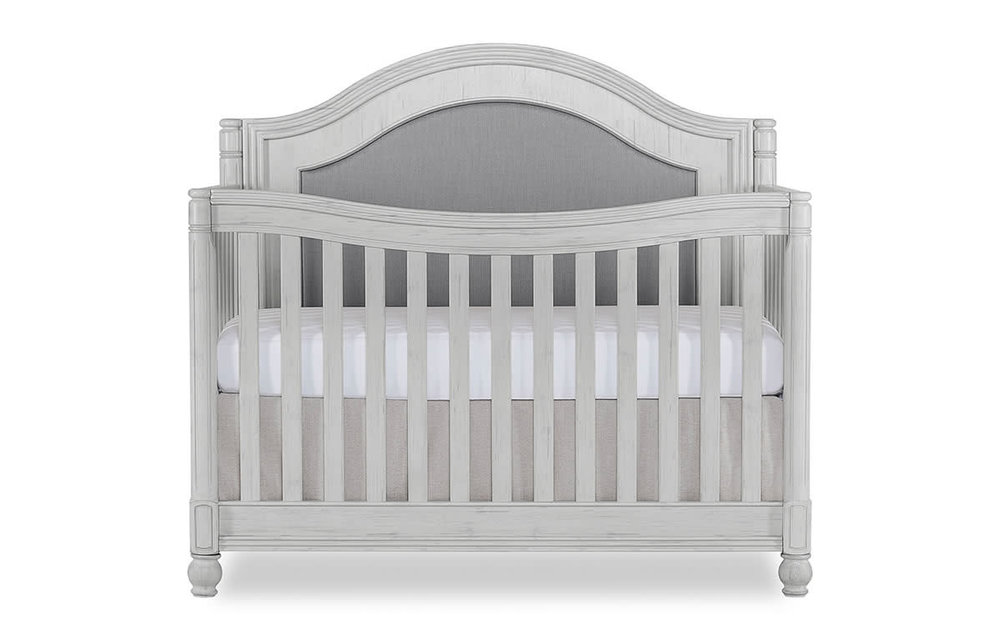 Evolur Baby Kendal 5-in-1 Convertible Crib In Antique Grey Mist