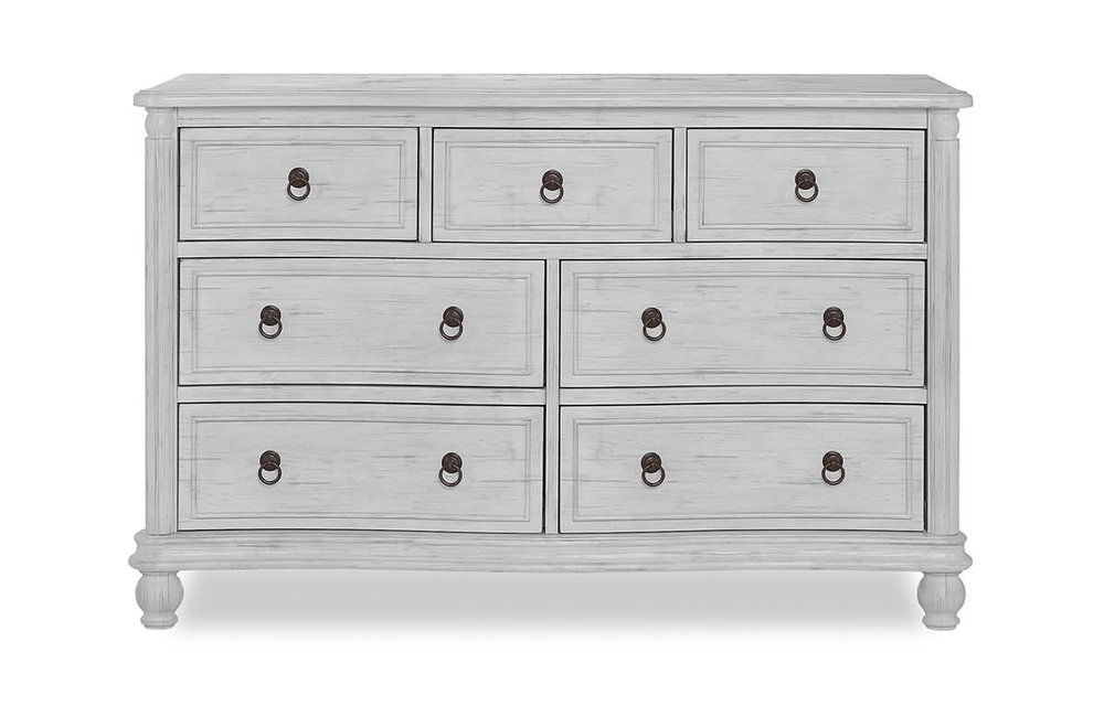Evolur Baby Kendal Double Dresser In Antique Grey Mist