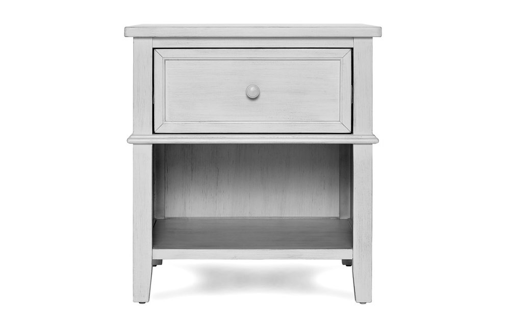 Evolur Baby Kendal Night Stand In Antique Grey Mist