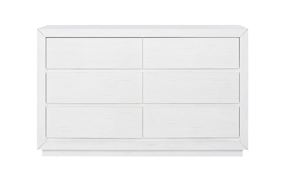 Evolur Baby Maddox Double Dresser In Weathered White