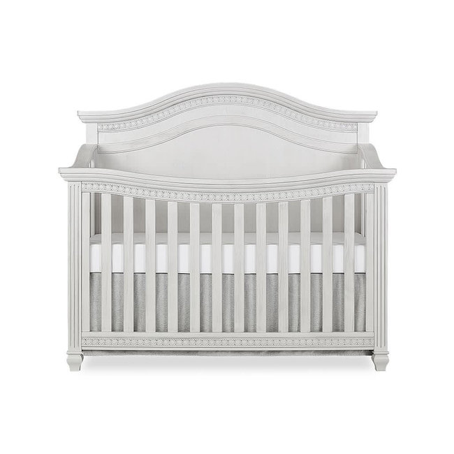 Evolur Baby Madison (Curved Top) 5-in-1 Convertible Crib In Antique Mist