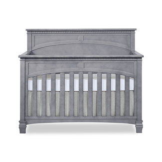 Evolur Baby Evolur Baby Santa Fe 5-in-1 Convertible Crib In Storm Grey/Steel Gray