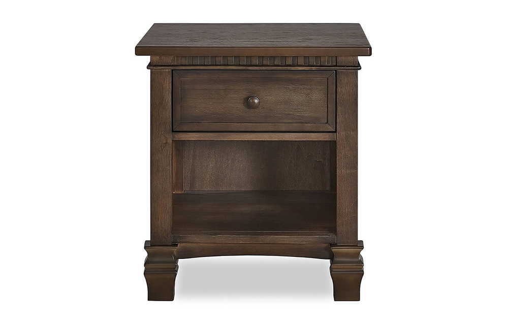 Evolur Baby Santa Fe Night Stand In Antique Brown
