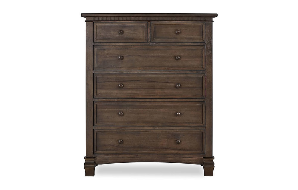 Evolur Baby Santa Fe Tall Chest In Antique Brown