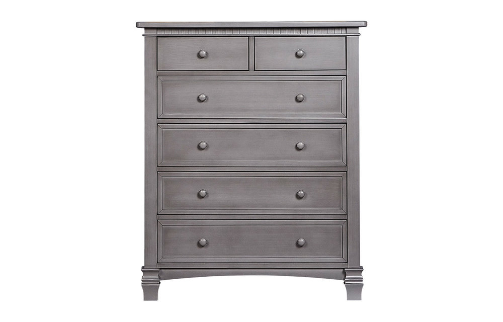 Evolur Baby Santa Fe Tall Chest In Storm Grey/Steel Gray