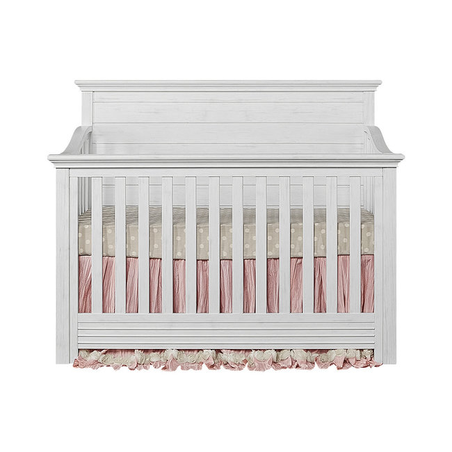 Evolur Baby Waverly 5-in-1 Convertible Crib In Weathered White