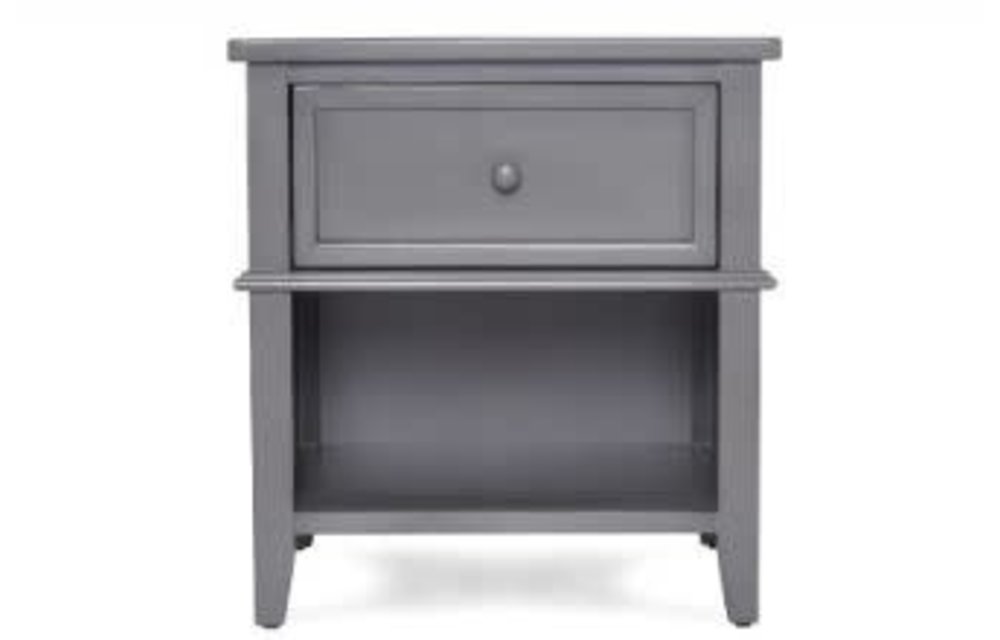 Evolur Baby Windsor Night Stand In Storm Grey/Steel Grey