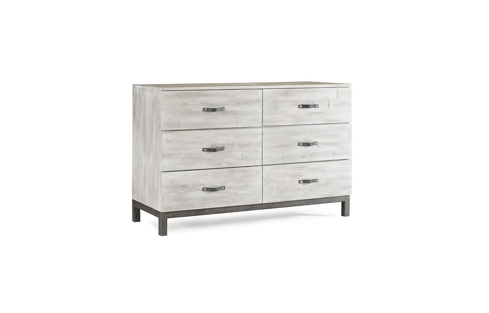ED Ellen Degeneres Greystone Double Dresser In Weathered Barnwood
