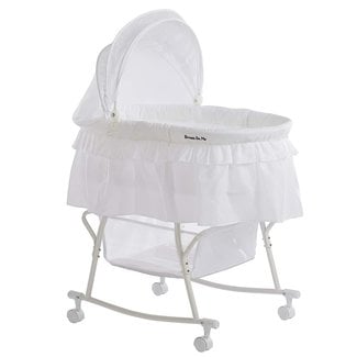 Dream On Me Dream on Me Lacy Portable 2-in-1 Bassinet In White