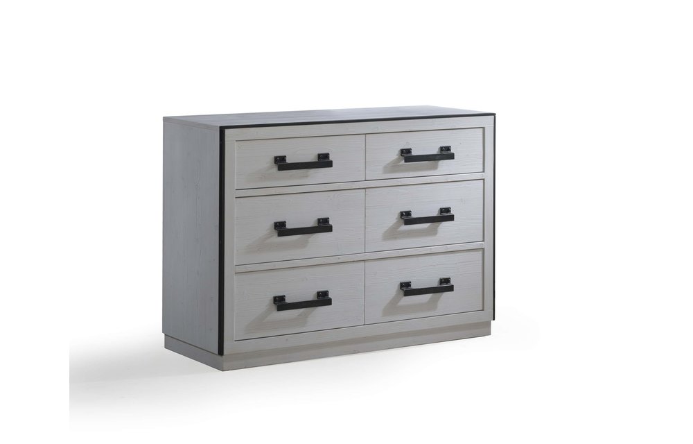 Natart Sevilla Double Dresser In White Chalet