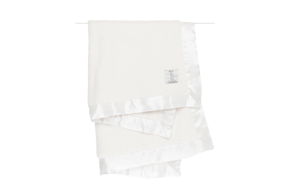 Little Giraffe Luxe Blanket In Cream