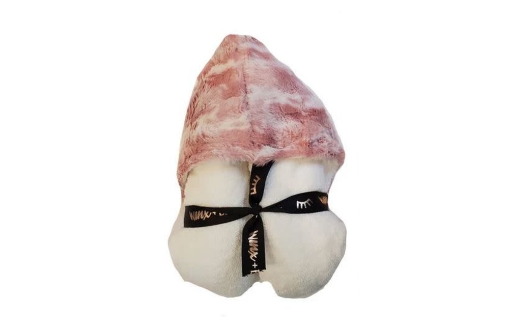 Winx + Blinx Hooded Towel In Marble Blush