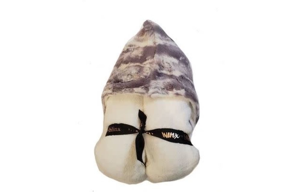 Winx + Blinx Hooded Towel In Marble Grey Minky