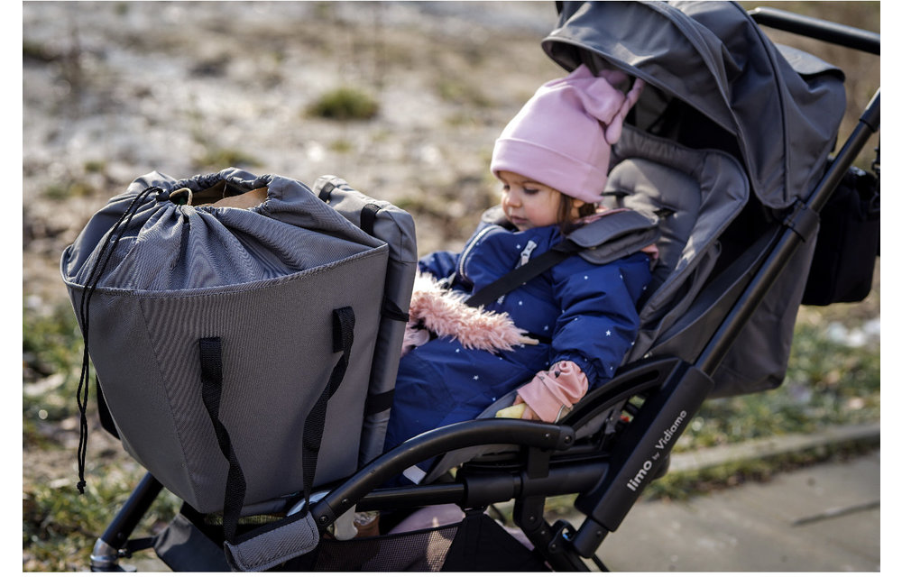 Vidiamo Limo Stroller In Carbon Grey