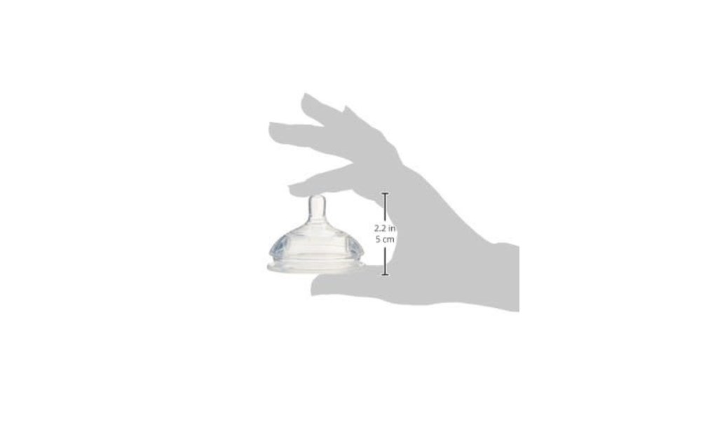 Comotomo Silicone Replacement Nipple, Variable Flow, Y-Cut (Thicker fluids), 2 Count