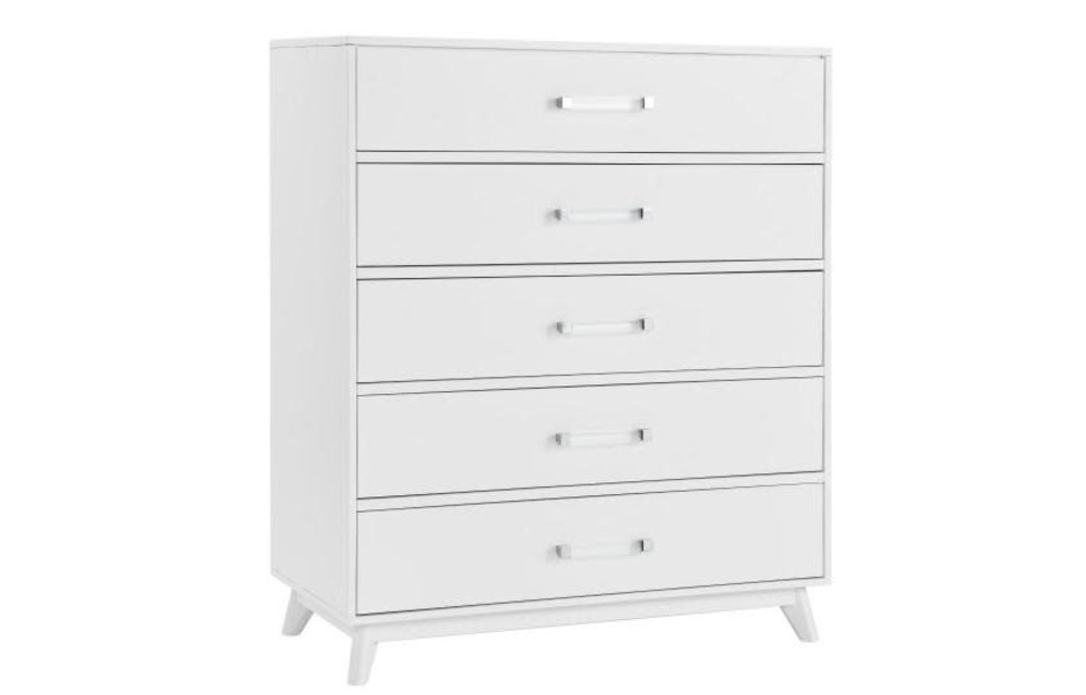 Oxford Baby Holland 5 Drawer Chest In White