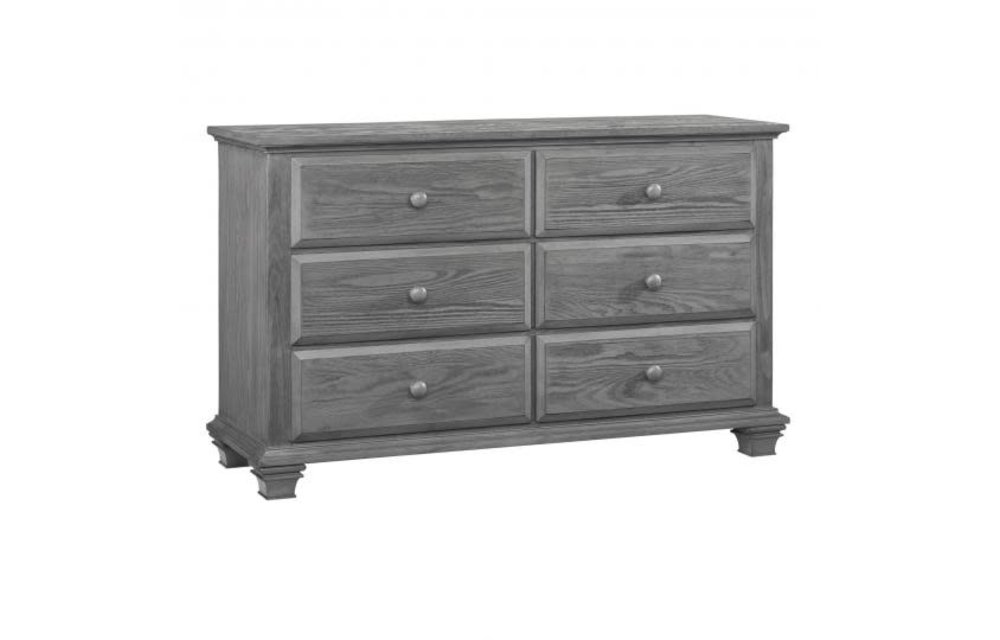 Oxford Baby Kenilworth 6 Drawer Dresser In Graphite Grey