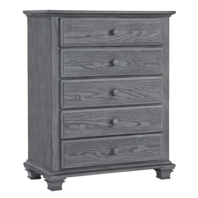 Oxford Baby Kenilworth 5 Drawer Chest In Graphite Grey