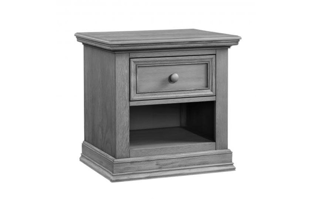 Oxford Baby Glenbrook 1 Drawer Night Stand In Graphite Grey